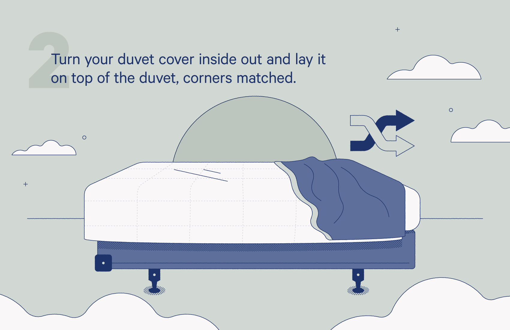 duvet cover inside out method