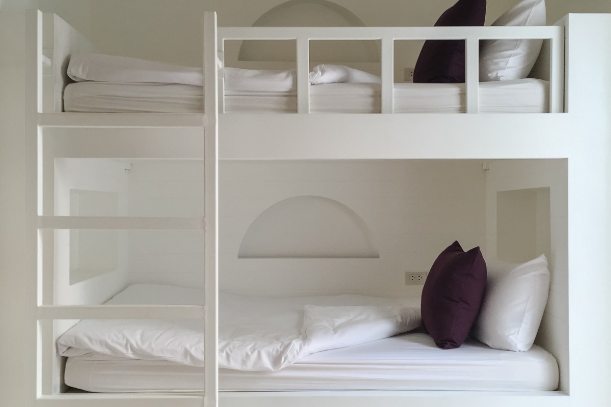 loft bed and mattress