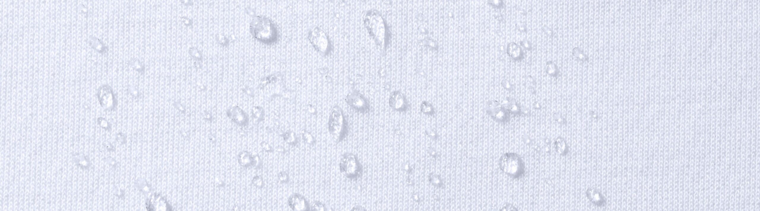 Water drops on mattress protector
