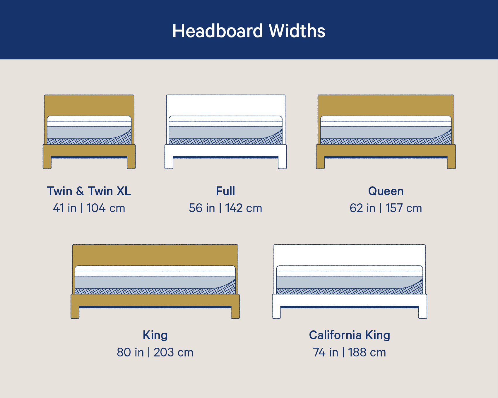 standard double bed frame dimensions