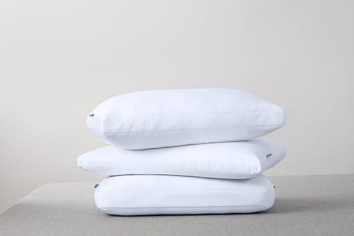 Three stacked pillows