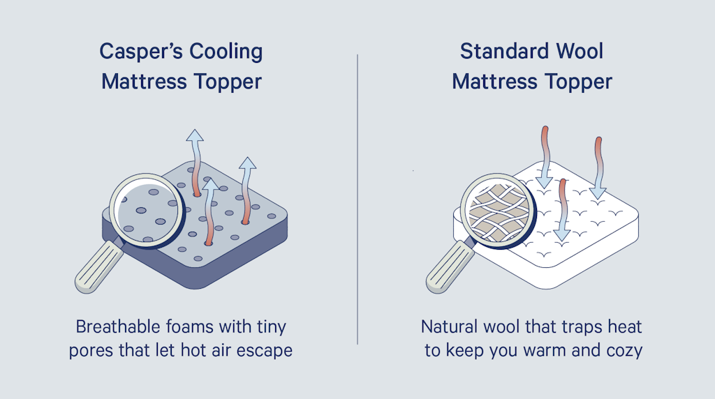 Casper mattress topper comparison
