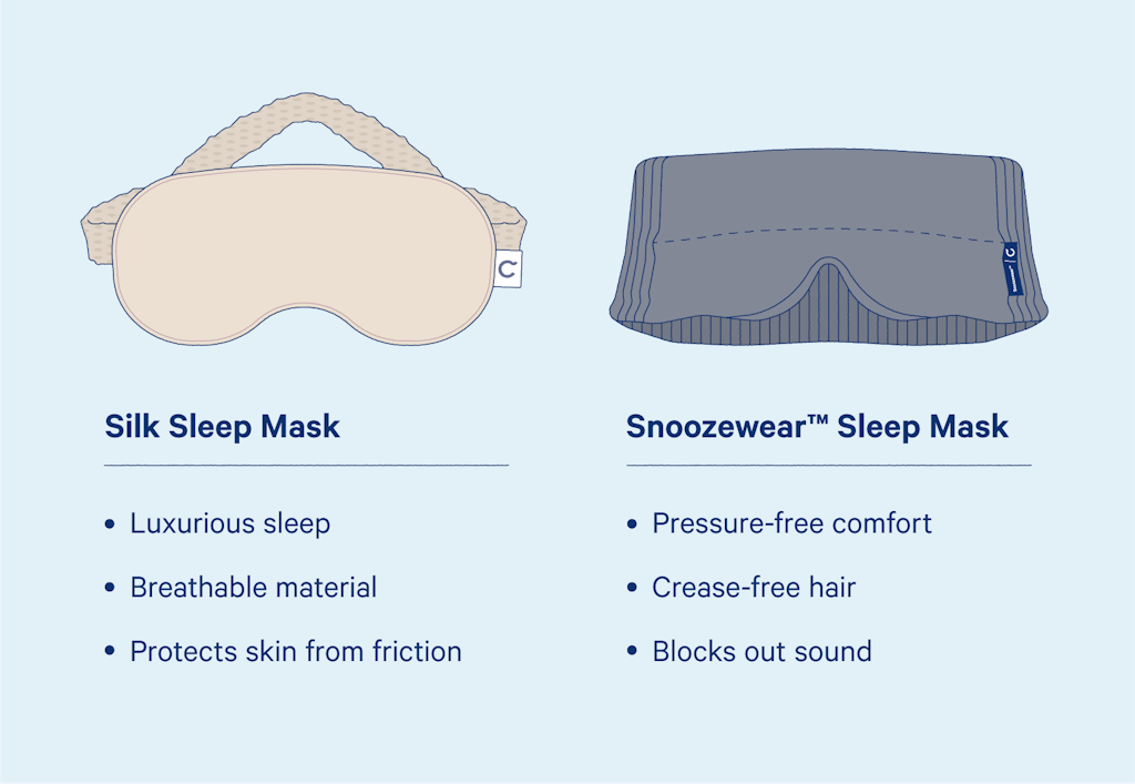 Silk sleep and snoozewear mask
