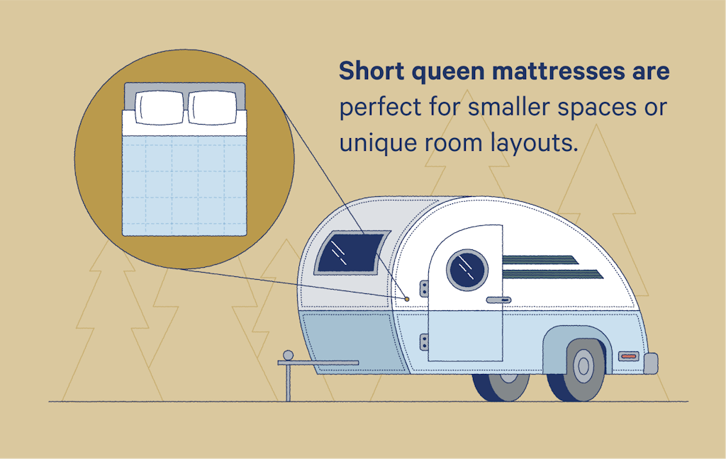 Short queen mattresses are perfect for smaller spaces or unique room layouts.