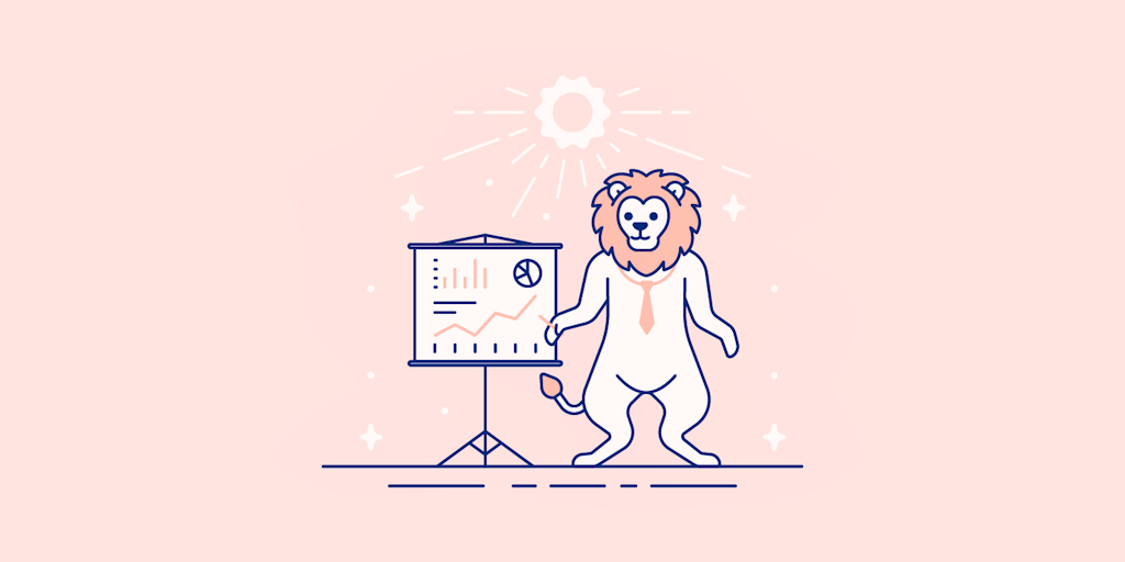 Illustration of a lion.