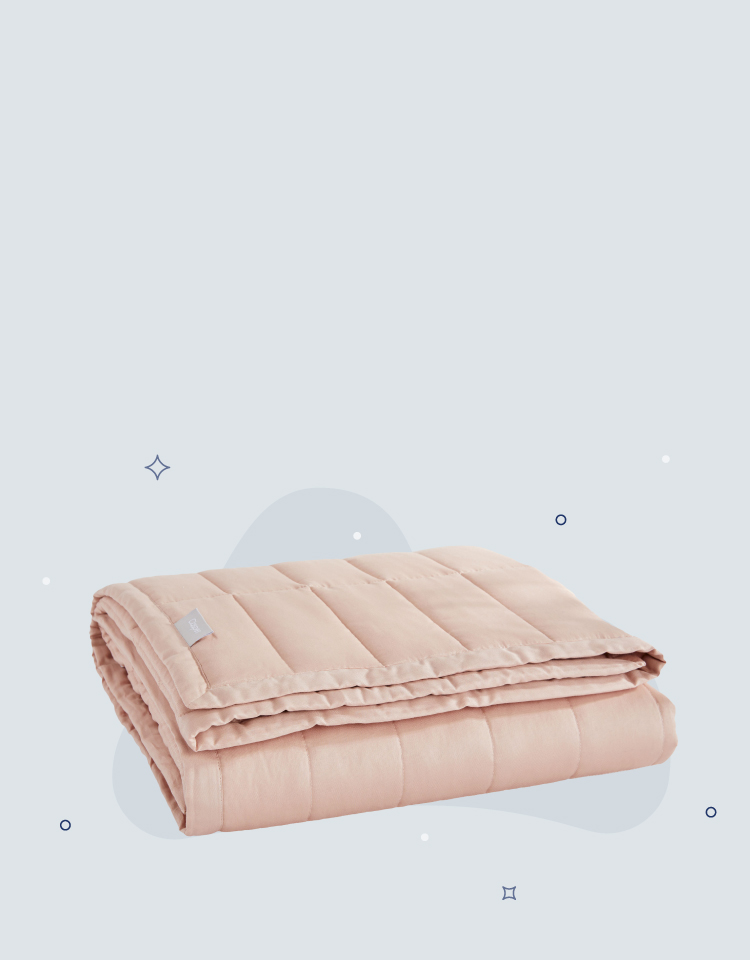 Weighted blanket under or over online duvet