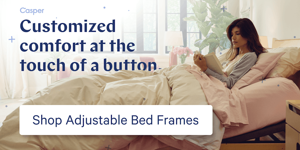 Customized comfort at the touch of a button. Shop adjustable bed frames!