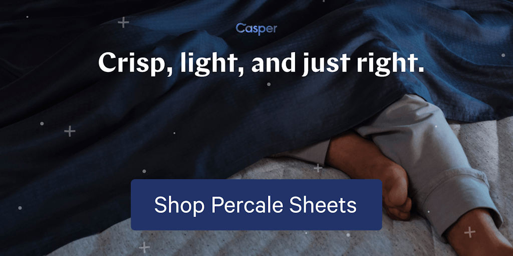Crisp, light, and just right. Shop Percale sheets!