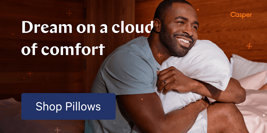 Dream on a cloud of comfort. Shop pillows!